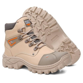 Imagem da oferta Bota Masculina Em Couro Para Trabalho Com Bico P.V.C e C.A Offwhite/42