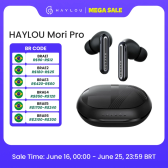 Imagem da oferta Fone de Ouvido Sem Fio HAYLOU Mori Pro com Bluetooth 5.4 35 Horas de Bateria e Cancelamento de Ruído Ativo