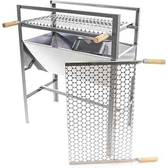 Imagem da oferta Churrasqueira Portátil Inox Acompanha 2 grelhas Inox Tamanho 50x33x75