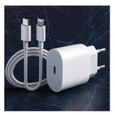 Imagem da oferta Kit Carregador Super Turbo Premium Entrada Tipo C + Cabo Compatível com Todos Dispositivos iPhone X Xr SE 11 12 13 14