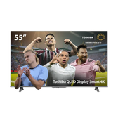 Imagem da oferta Oferta Prime Day  - Smart TV QLED 55" 4K Toshiba 55C450NS Google TV 3 HDMI 2 USB Wi-Fi - TB035M