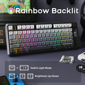 Imagem da oferta Teclado Gamer Sem Fio Ziyou Lang M75