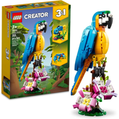 Imagem da oferta LEGO Creator Papagaio Exótico 31136; Conjunto de Construção (253 Peças)