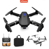 Imagem da oferta Drone E88 Pro HD Câmera Única Posicionamento WiFi FPV Altura Manter Profissional Quadricóptero RC