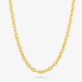 Imagem da oferta Corrente Malha Cartier em Prata 925 Com Banho De Ouro Amarelo 18k - 40 cm