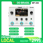 Imagem da oferta Hotone Ampero II Stomp MP-300 Guitar Bass Processador de pedal multi-efeitos com plugue de alimentação da UE