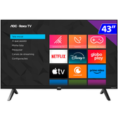 Imagem da oferta Smart TV 43" Full HD DLED AOC Série 5045 VA Wi-Fi Google Assistente - 43S5045/78G