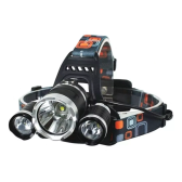 Imagem da oferta Lanterna Para Ciclismo Pesca Camping C/ 3 Leds Super Forte
