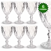 Imagem da oferta Jogo 6 Taças Vidro Diamond Bico Jaca Abacaxi