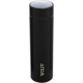 Imagem da oferta WOLFF - Garrafa Térmica de Aço Inox com Termômetro em Led 500ml Preto - Conserva Bebidas Quentes e Frias