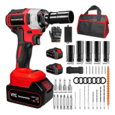 Imagem da oferta Parafusadeira De Impacto Profissional Brushless 2 Bateria