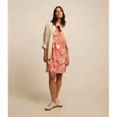 Imagem da oferta Vestido Curto em Viscolinho com Conchas Estampadas