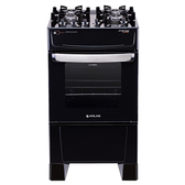Imagem da oferta Fogão Atlas 4 Bocas preto Atenas Glass com Acendimento automático - Bivolt