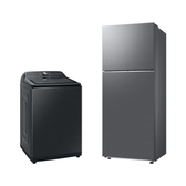 Imagem da oferta Lavadora Smart Digital Inverter WA23B Black 23kg 127V + Geladeira Samsung TMF RT38DG6120S9FZ SmartThings 391L Inox Look