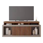 Imagem da oferta Rack Para Tv Até 75 Polegadas Valença Caemmun Wt Cor Havana/Fendi