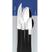 Imagem da oferta Faqueiro Tramontina 8 Peças Leme Lâminas em Aço Inox e Cabos de Polipropileno Preto