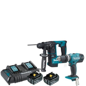 Imagem da oferta Furadeira+Martelete Makita 5Ah DHP453+DHR171 Com Carregador Duplo