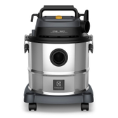 Imagem da oferta Aspirador água pó Electrolux função sopro compacto liquidos quimicos inox 1800W 20L total 15L util protetor termico GT20i