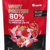 Imagem da oferta Whey Protein Concentrado 1kg Growth Supplements - Morango