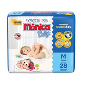 Imagem da oferta Fralda Turma da Mônica Baby Tam M 28 Unidades