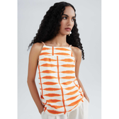 Imagem da oferta Regata Feminina Estampada Halter Neck - Hering