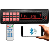Imagem da oferta Aparelho mp3 De Som Carro Automotivo Bluetooth Pendrive Sd Rádio universal