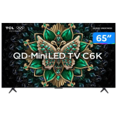 Imagem da oferta Smart TV 65" 4K UHD QLED Mini LED TCL 120Hz Wi-Fi Bluetooth 4 HDMI 2 USB - 65C755