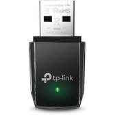 Imagem da oferta Adaptador USB 3.0 Mini TP-Link Archer T3U Wireless AC1300 Dual Band 2.4/5 GHz MU-MIMO Preto.
