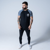 Imagem da oferta Camiseta Raglan Contraste Monster Preto - Probiótica Masculino GG