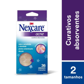 Imagem da oferta Nexcare 3M Curativos Absorventes Para Acne Transparente - 36 Unidades