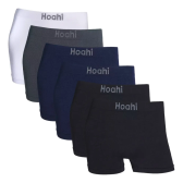 Imagem da oferta Kit 6 Cuecas Boxer Microfibra Sem Costura Poliamida Hoahi