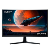 Imagem da oferta Monitor Gamer Curvo Husky Boreal 27" FHD 260Hz 1ms Adaptive Sync VA DisplayPort e HDMI HDR - HMG00627PT