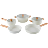 Imagem da oferta Jogo de Panelas Brinox Revestimento Cerâmico Creme 5 Peças Ceramic Life Nordic