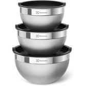 Imagem da oferta Conjunto de Bowls Tigelas de Inox com Tampa Plástica Electrolux