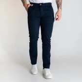 Imagem da oferta Calça Sarja Slim Masculina Azul Marinho