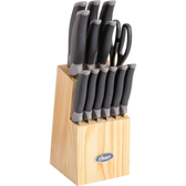 Imagem da oferta Jogo de Facas com Aço Inoxidável Oster Lindbergh Preto - 14 Peças