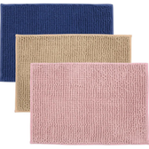 Imagem da oferta Kit 3 Tapetes De Banheiro Microfibra Bolinha Macio Seca Pés