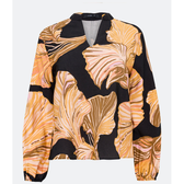 Imagem da oferta Blusa Alongada em Viscose com Gola Padre e Estampa Floral