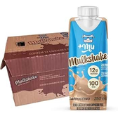 Imagem da oferta +Mu Mulkshake Bebida Proteica Láctea UHT Sabor Cappuccino - Pack 12 unidades