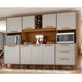 Imagem da oferta Kit de Armários para Cozinha Mdp 8 Portas 3 Gavetas Apollo