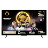 Imagem da oferta Hisense Smart TV UHD 4K Mini LED 55" Polegadas 55U6N Google TV Processador com AI HDR10+ Dolby Atmos Sports Mode Game Mo