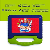 Imagem da oferta Tablet Infantil Luccas Neto com Controle Parental 4GB RAM + 64GB + Tela 7 pol + Case + Wi-fi + Android 13 + Quad Core Mu