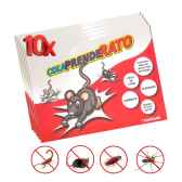 Imagem da oferta Kit 10 Unidades Ratoeira Adesiva Cola Rato Aranha Barata