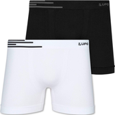 Imagem da oferta Kit 2 Cuecas Boxer Lupo Em Microfibra Cueca Sem Costura Adulto Box Masculina