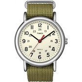 Imagem da oferta Relógio Timex Men's Weekender T2N651 White Nylon Analógico Quartz Fashion Watch