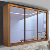 Imagem da oferta Guarda Roupa Casal Premium Lux 242cm com Espelho 3 Portas 6 Gavetas Espresso Móveis