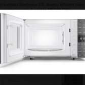 Imagem da oferta Micro-ondas Electrolux 23L Branco Efficient com Descongelamento Assistido ME23B 127V