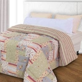 Imagem da oferta Edredom Casal Antialérgico Dupla Face Estampado 215x190cm - BF Colchões - PATCHWORK