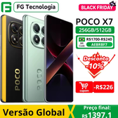 Imagem da oferta Smartphone POCO X7 versión Global teléfonomóvil dimensión 7300-Ultra 6,67 "1,5 K pantalla curva 45W