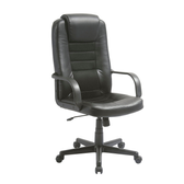 Imagem da oferta Cadeira de Escritório  Home Preta em Couro